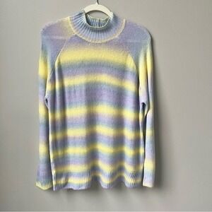 Workshop Republic Clothing Sweater Women's Size L Large New NWT Pastel‎ Stripes